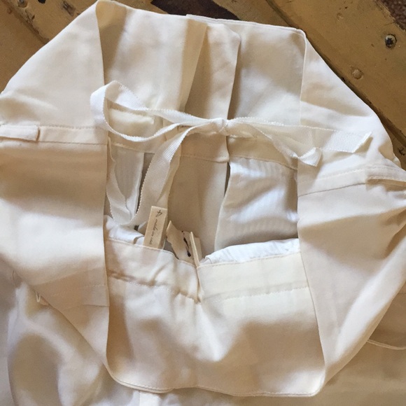 ELIZABETH & JAMES HIGH WAIST IVORY WIDE LEG PANT 4